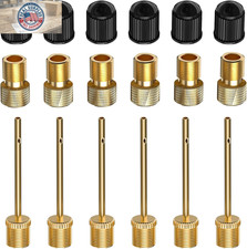 6 Pack Presta to Schrader Valve Adapter Kit, Convert Tire Valve for Bike, Ebike,