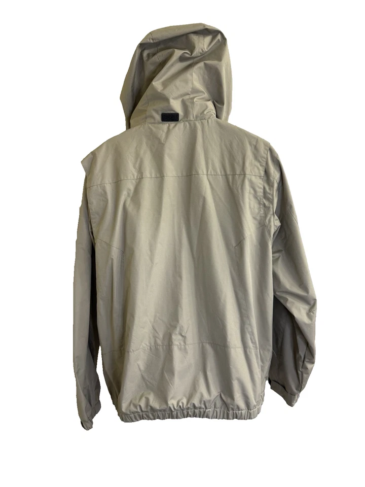 Abrigo de Invierno IZOD PERFORMX Para Hombres Con Capucha XL Color Beige Cremallera Completa Forrado a Presión Foto 3 de 4