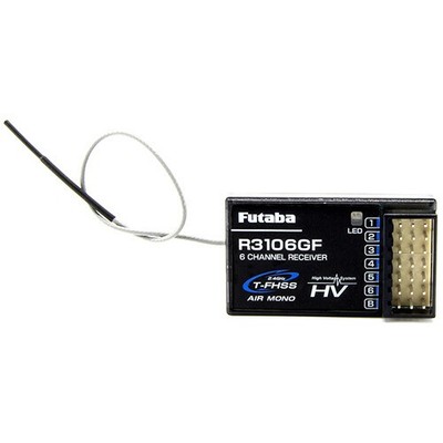 Futaba R3106GF T-FHSS Air 2.4 GHz 6-Channel Receiver T-FHSS Mono 01102313-1