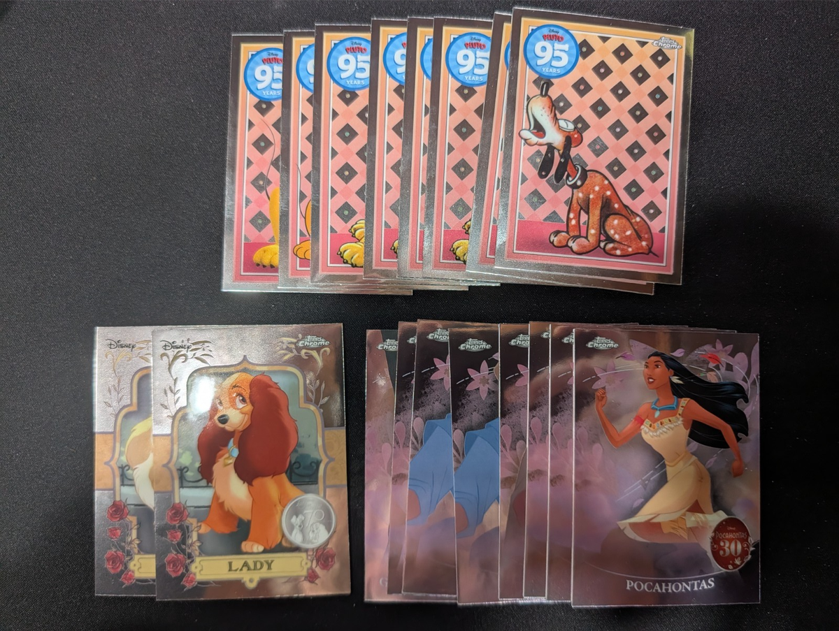 2025 Topps Chrome Disney Pluto Lady and the Tramp Pocahontas! Pick