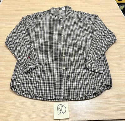 Men's Levi's Red Tab Long Sleeve Plaid Button Up Shirt Size L Cotton Y2K VTG
