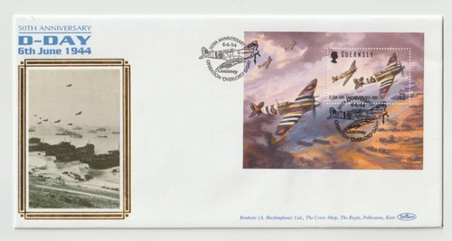 6/6/1994 Guernsey FDC - 50th Anniversary of Operation 'Overlord' D - Day