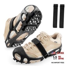 Ice Cleats Snow Walk Traction Small 3.5-5 men/5.5-7 women 28 Steel with Straps