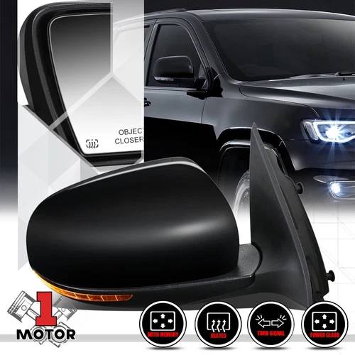 [Right]Passenger Side Power+Heat Door Mirror Signal Kit for 14-20 Jeep Cherokee