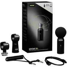 Shure MoveMic 88 Wireless Microphone MV88 W-Z7 4 Polar Patterns 8-Hour Battery