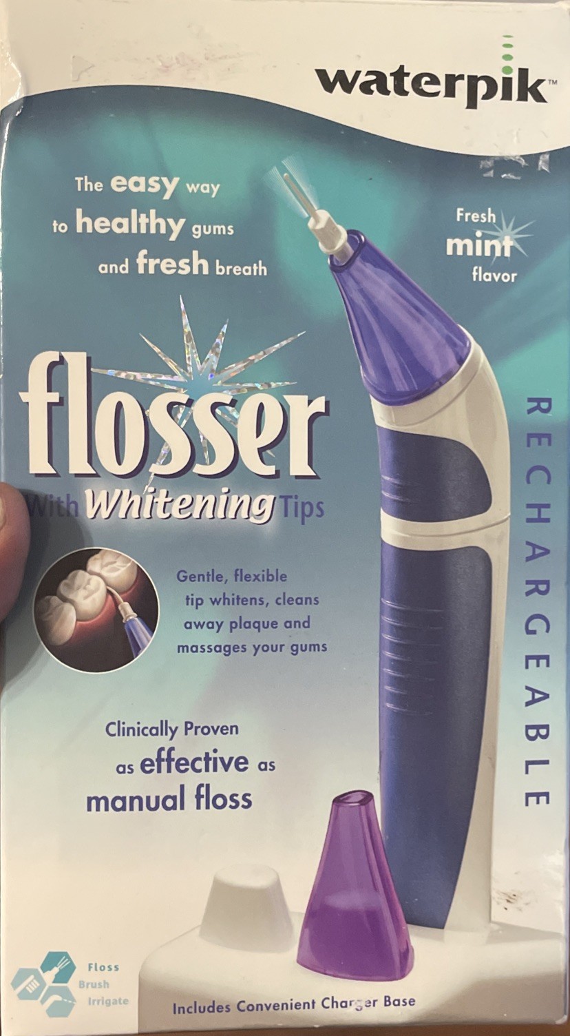 Waterpik Flosser with Whitening Tips Rechargeable Removable Sleeves Charger