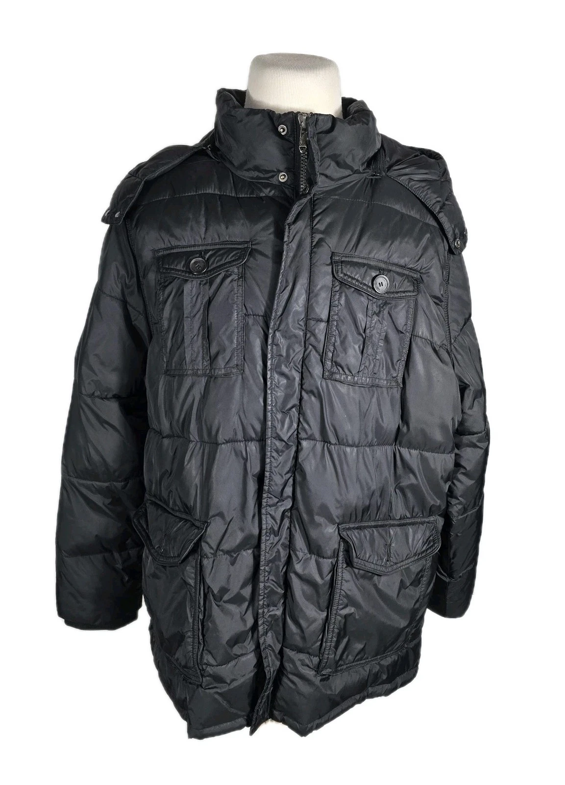 Calvin Klein Mens XL Black Color Nylon Warm Puffy Coat S27