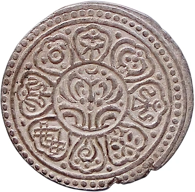 Mint Tibet 1912-22 Gaden Tangka Billon coin〻KM F-13.4〻UNC - Image 1 of 2