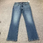 New Lucky Brand 223 Straight Jeans Mens 32x32 Blue Med Wash Chester Denim Pants