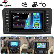 DAB+ F&uuml;r Mercedes-Benz ML-Class W164 2005-2012 Android 15 Autoradio Carplay Navi