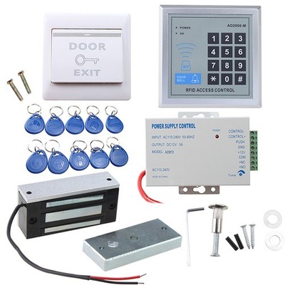 RFID Door Access Control System Kit Magnetic Door Lock Electric Maglock Security