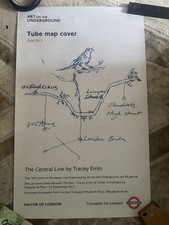 Listing image for Tracey Emin - The Central Line – Tube Map Poster (2012) - RARE
