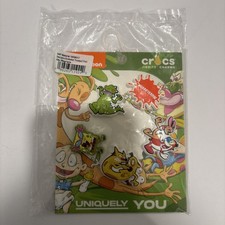 Crocs 5 Pk Nickelodeon Throwback Crocs Jibbitz Shoe Charms, Spongebob-Sealed