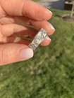 New $ 7 700. Nouvelle Bague 18k White Gold, Diamond And Enamel Ring Sz 7 — photo 2