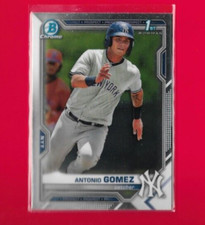 2021 Bowman Chrome Draft Picks Antonio Gomez Card, New York Yankees #BCP-82
