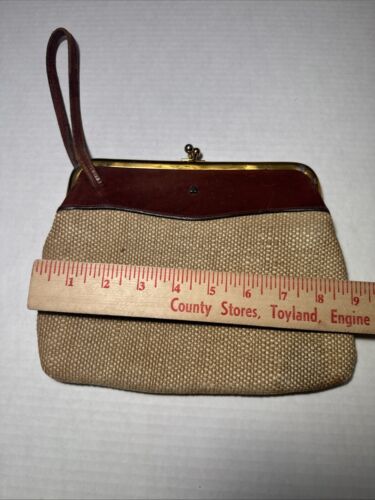 Bolso de Colección Etienne Aigner Hecho a Mano Cartera Cuero Lino - Imagen 2 de 9