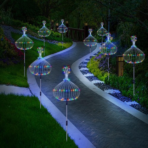 Solar Garden Lights Outdoor Decorative Firework Light Waterproof Home Decor Lamp - Picture 5 of 50