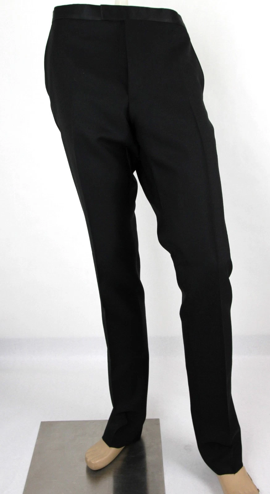 Pantalon de soirée homme Gucci laine noire/mohair maigre 60 54R/US 38 318144 Z7590 1000