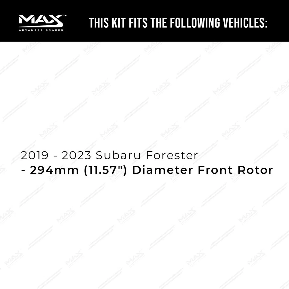 Front Brake Rotors + Ceramic Pads for 2019 2018 2021-2023 Subaru Forester Foto 2 de 4
