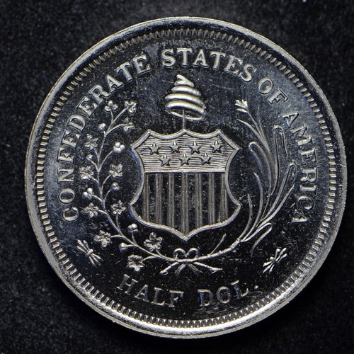 1807-1870 General Robert E Lee Confederate States of America Half Dollar Token - Picture 2 of 2