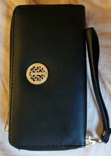 Old East Main Wristlet/Wallet - Black 8”L x 4”W x 1”D w/Removable Strap NEW