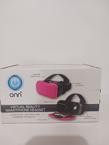 Onn Virtual Reality Smartphone Headset - iPhone Samsung & Other 6" Screens Pink!