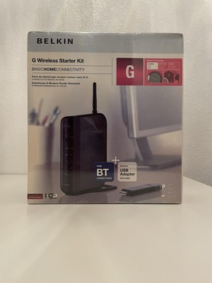| BRANDNEU versiegelt | BELKIN G Wireless Starter Kit Basic Home Connectivity BT |