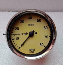 0-80 Rpm Classic Magnolia Smithsreplica 100mm Mechanical Tachometer Clockwise Yc