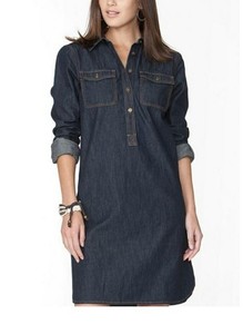 chaps denim dress