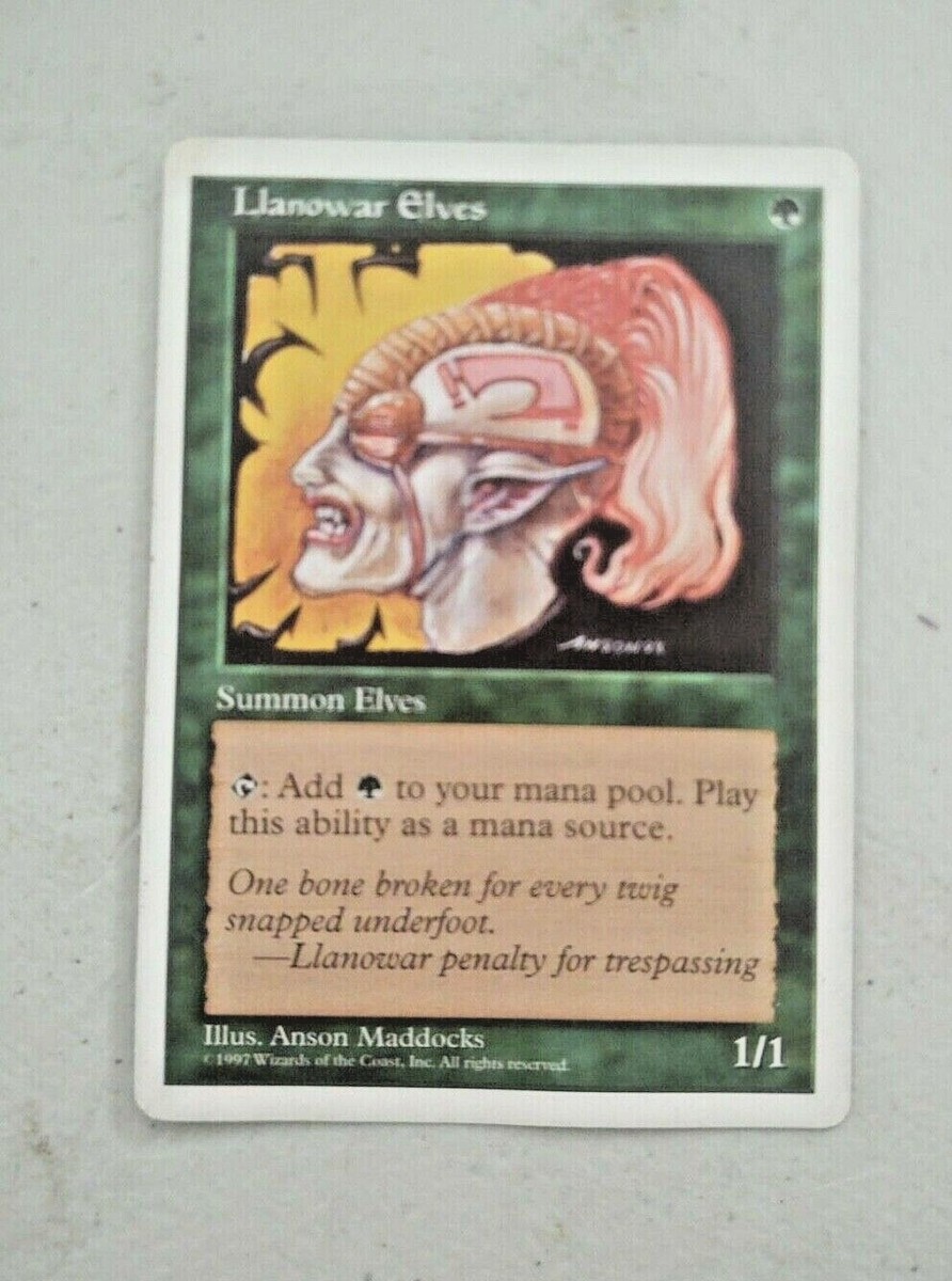 mtg cards like llanowar elves MTG Llanowar Elves Fifth Edition Regular Common Premium NOS See Description