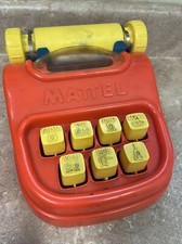 Vintage 1976 Mattel Kids' Toy Pretend Play Typewriter Made in USA Retro Kids Toy