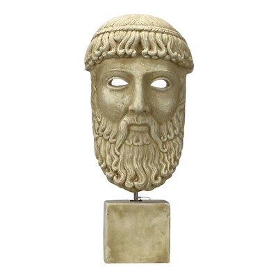 ZEUS Father King of Gods Bust Head Greek Statue Sculpture Cast Stone | eBay