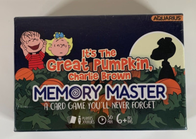 Charlie Brown Snoopy The Great Pumpkin Memory Master Halloween Card Game NEW