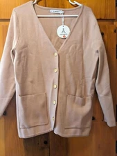 ANRABESS Women's Medium Long Sleeve Knit Cardigan