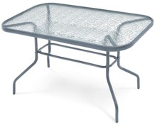 Gartentisch Glas Alu Aluminium Esstisch Glastisch Tisch Garten 70x120x70