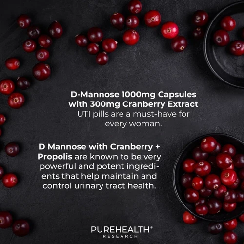 UT Fix D Mannose & Cranberry 60 Capsules - Improves Urinary Tract Health - Picture 8 of 12