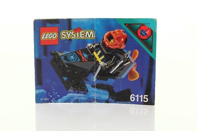 AQUART1,2,3,4,5 セット Lego Aquazone Aquasharks Set 6115 Shark Scout 100% complete +