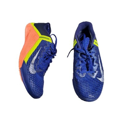 Nike Metcon 6 Training Shoes Men's Size 9.5 Blue Orange PO CK9388-400 
