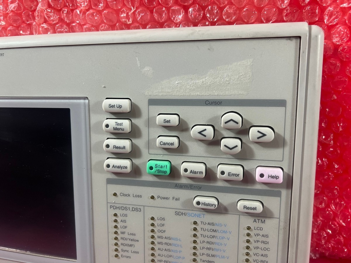 Anristu Sonet/SDH/PDH/ATM Analyzer MP1570A1 ''Panel only Anristu Sonet/SDH/PDH/ATM Analyzer MP1570A1 ''Panel only