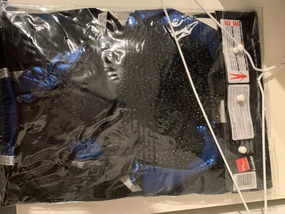 Nuevo Sexy Disfraz Reina Malvada Adulto Talla XS 2-4 EE. UU. Vestido Con Capa y Brazos Puños Foto 4 de 4