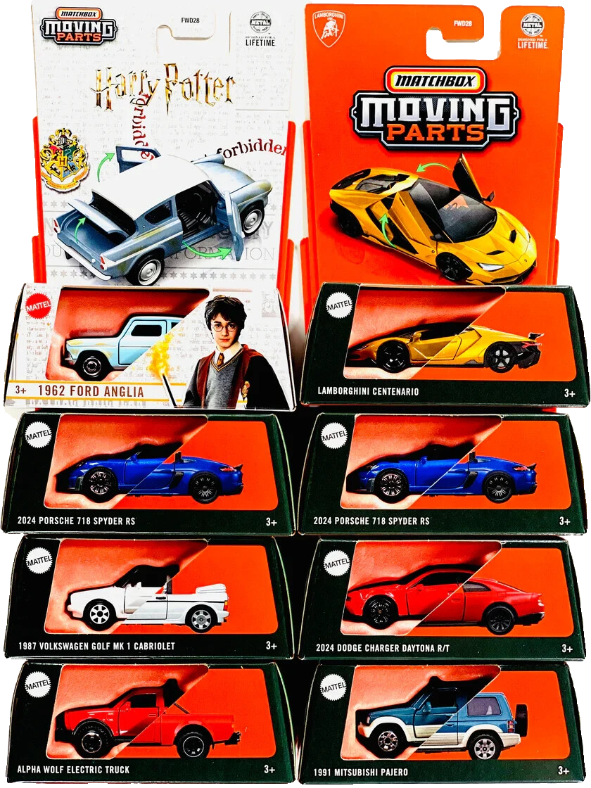 Matchbox 2025 Moving Parts Series (FWD28-958E) - Case of 8 pcs