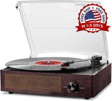 Tocadiscos Bluetooth Tocadiscos para Vinilo 2 altavoces est reo incorporados NEW