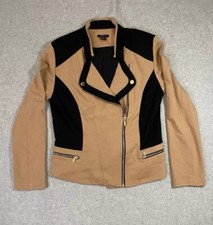 IMAN Black and Tan Woman s Fashion Jacket wit...