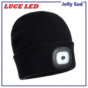 Berretto Invernale Cappello Uomo Donna Nero con Led per Sport Escursioni  Jogging | eBay