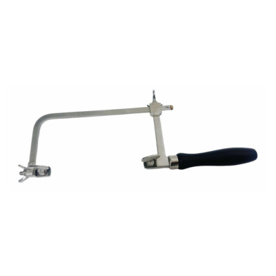 German Style Jeweler's Saw Frame – Adjustable 2.5", 3", 3.5" + 12 Swiss Blades