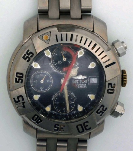 VTG SECTOR Diving Team Steel Chronograph. Ref: 2938. Cal: ETA 7750. For Repairs