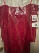 Alex Evenings Women's NEW 6 Petite Off-The-Shoulder Glitter Sequin Lace Gown