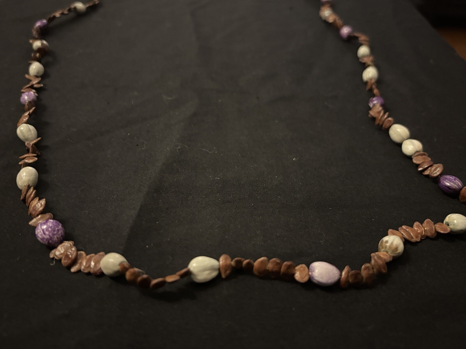 Multi-Colored Beaded Stone Statement Necklace Boh… - image 2