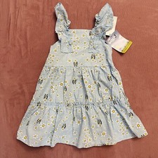 Bluey Light Blue Daisies Flowers Daisy Sun Dress 4T New With Tags NWT