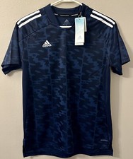 Adidas Primeblue Contivo 21 Soccer Jersey Blue Camo Women&rsquo;s Size Large New NWT